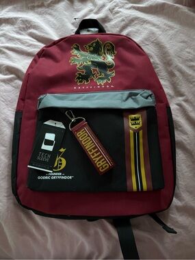 Bioworld Harry Potter Gryffindor House Backpack with Tech Sleeve